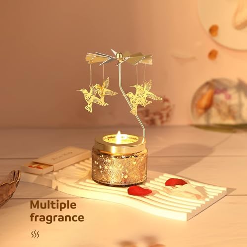 Curimama Unique Rotating Hummingbird Candle Gift Set for Women - Image 2