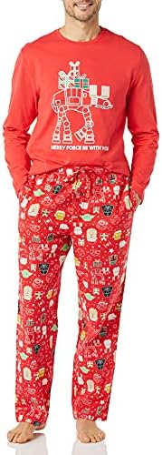 Amazon Essentials Disney | Marvel | Star Wars Men's Soft & Comfortable Flannel Pajama Sleep Sets by AmazonEssentials