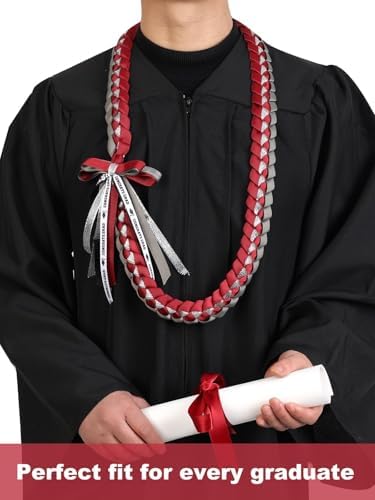 TFTAFAN Graduation Ribbon Lei Graduation Leis Necklace Class of 2026 Graduation Necklace Braided Necklace Graduation Gift Party Accessories for Women and Men - Image 2