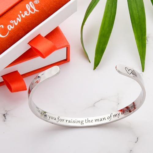Carviell Bracelets for Women – 100+ Meaningful Engraved Messages – Solid 316L Surgical Stainless Steel Cuff Bracelet – Gift Ready - Image 3