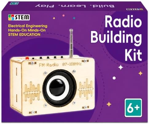 STEM Toys for Ages 6-8-13 Science Kits DIY Building Radio Cool Stuff for Kids Gadget Birthday Gifts for 7 9 11 12 14+ Year Old Boys Girls Teen Circuit Engineering Electronics Project Activities by ANNISOKACreateYourOwnSpace