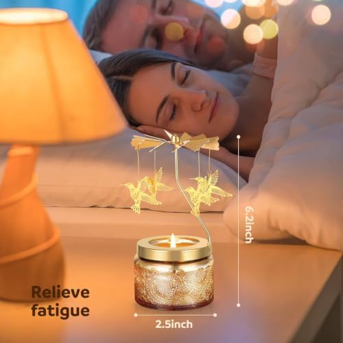 Curimama Unique Rotating Hummingbird Candle Gift Set for Women - Image 5