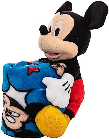 Northwest Mickey Mouse Comic Pop Character Hugger Pillow & Silk Touch Throw Blanket Set, 40" x 50" - Image 4