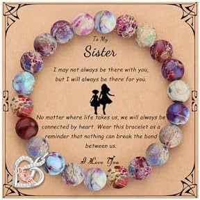 Gifts for Women Faith Cross Bracelet, Unique Amazonite Bracelets for Women by Joycuff