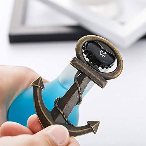 16 PCS Bottle Opener with Gift Box Packing,Nautical Themed Anchor Shape Nautical Beach Wedding Baby Bridal Shower Birthday Party Favor Souvenir Gift (16,Antique Bronze Anchor)