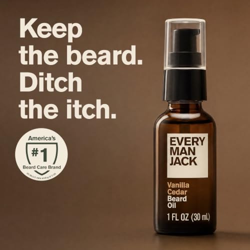 Every Man Jack Hydrating Beard Oil for Men, Vanilla Cedar, 1oz (2pk) - Image 2