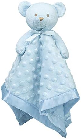 Pro Goleem Teddy Bear Lovey Baby Security Blanket for Boys and Girls Unisex Soft Lovie Baby Gifts for Newborn Toddler Snuggle Toy Stuffed Animal Blue 16 Inch by ProGoleem