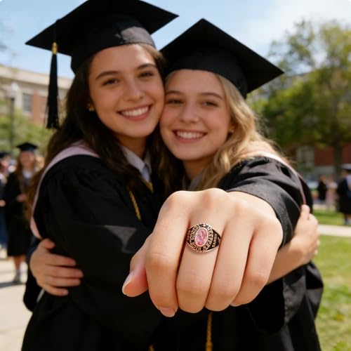 925 Sterling Silver 2026 Class Rings for women Men, Custom College High School Graduation Rings for Men 2026, Graduation Gifts for Her Him - Image 6