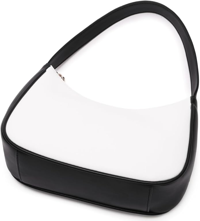 Shoulder Bags for Women, Cute Hobo Tote Handbag Mini Clutch Purse with Zipper Closure