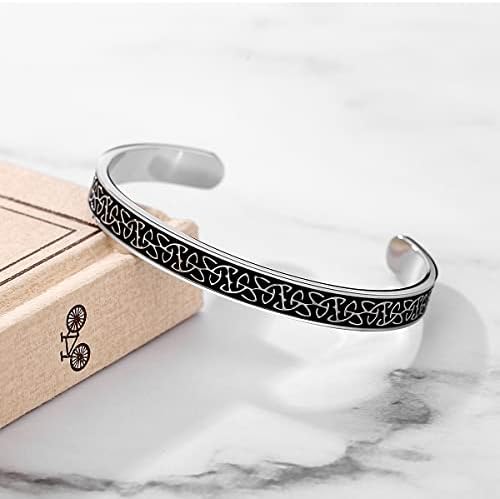TONY & SANDY Inspirational Bracelets for Women Teen Girls Personalized Gifts for Daughter Granddaughter Mom Sister Friends Stainless Steel Engraved Cuff Birthday Easter Christmas - Image 2