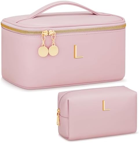 Personalized Initial Travel Makeup Toiletry Bag Gifts for Women by Unknown