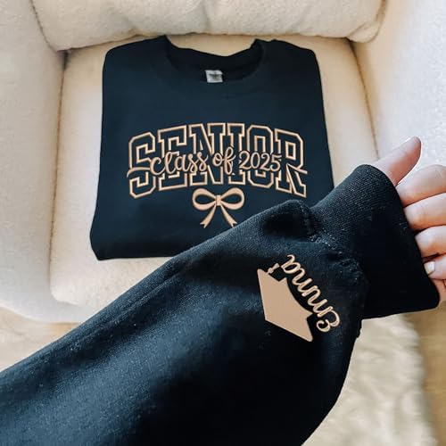 Chillever - Custom Embroidered Senior Sweatshirt, Custom Class of 2026 Graduation Shirt, Grad to be, Graduation Gifts - Image 3