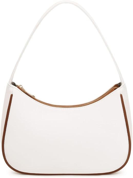 Shoulder Bags for Women, Cute Hobo Tote Handbag Mini Clutch Purse with Zipper Closure