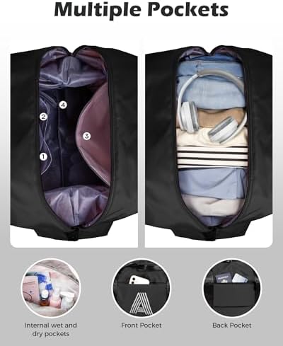 Gifts for Daughter, Initial Travel Duffel Bags, Sports Bags - Image 5