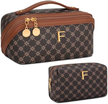 Initial Makeup Bag Personalized Gift for Women Teen Girls by Unknown