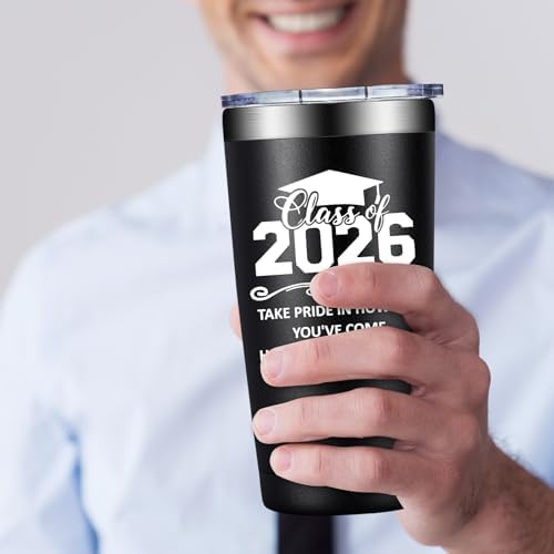 Grifarny Graduation Gifts Him, Boys 2026 - College, High School, Middle School Graduation Gifts for Men - Class of 2026 Graduate Tumbler Mug 20 oz - Image 5