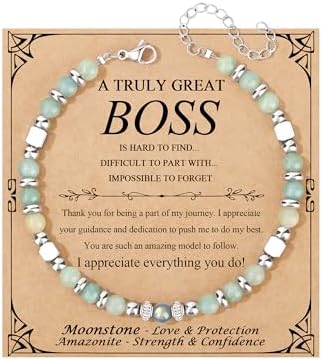 Gifts for Women Moonstone Bracelet, Amazonite Imperial Jasper Bracelets by Joycuff