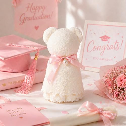 Graduation Gifts for Women Her 2026, Graduation Gift Box Set, College High School Graduation Present College Master Doctor Include 16OZ Glass Cup & Notebook & Bracelet (Pink) - Image 4