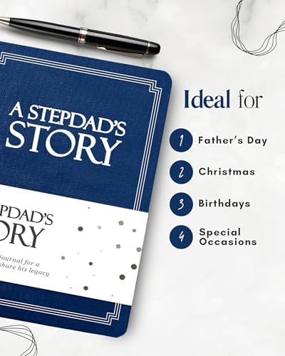 Stepdad's Life Story Journal (Hardcover): A Meaningful Keepsake for Stepdad to Share His Journey & Memories, Book Includes 250+ Prompt Questions, Sentimental Gift for Father's Day, Birthday, Christmas - Image 5