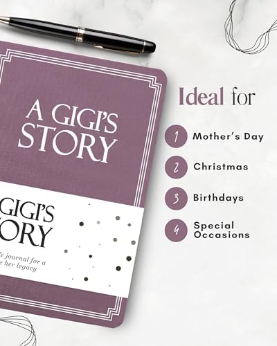 Gigi's Life Story Journal (Hardcover): A Meaningful Keepsake for Gigi to Share Her Journey & Memories, Book Includes 250+ Prompt Questions, Sentimental Gift for Mother's Day, Birthday, Christmas - Image 5