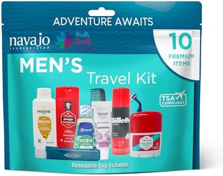 Handy Solutions 10 Piece Resealable Men's Travel Kit - Image 7