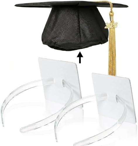 2 Pcs Clear Graduation Cap Headband for Graduation Day by GIURKUU