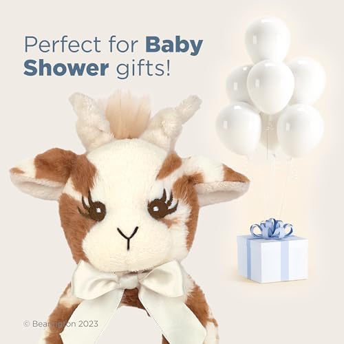 Bearington Collection Baby Lil' Patches, 5.5 in Giraffe Plush Stuffed Animal Baby Rattle, Newborn Toys Gift - Image 5