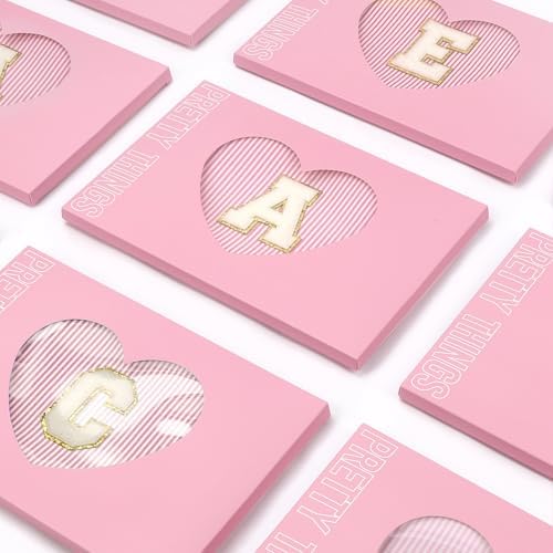 2 PCS Initial Makeup Bags for Women: Cosmetic Bag for Travel Toiletry - Birthday Gifts for 11 12 13 14 15 16 17 18 Years Old Girl Graduation Teacher Gift- Teen Girl Gifts Trendy Stuff - Light Pink A - Image 5