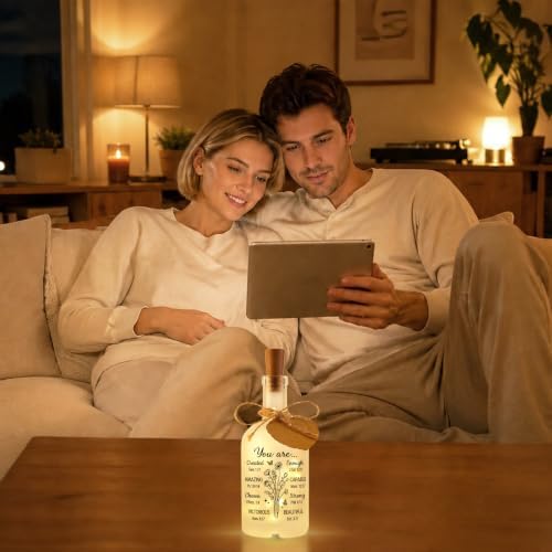 Christian Gifts for Women, Christian Bottle Night Light with Bible Verse - Image 6