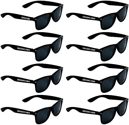 Groomsmen Sunglasses for Men - Wedding Sunglasses for Groomsman Proposal Gifts, Bachelor Party Favors by BachpartyGifts