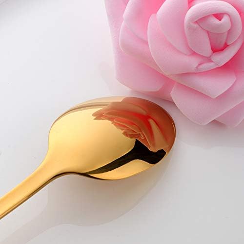 Buyer Star Beautiful 5-color Teaspoons 5.5-Inch Mini Coffee Spoons Stainless Steel Sugar Demitasse Espresso Spoons