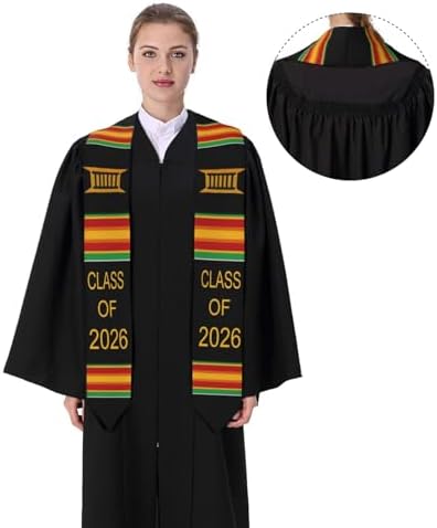 Class of 2026 Graduation Stole,Cute Elegant Honor Sash for Graduation 2026 Unisex Adult Graduates - Image 2