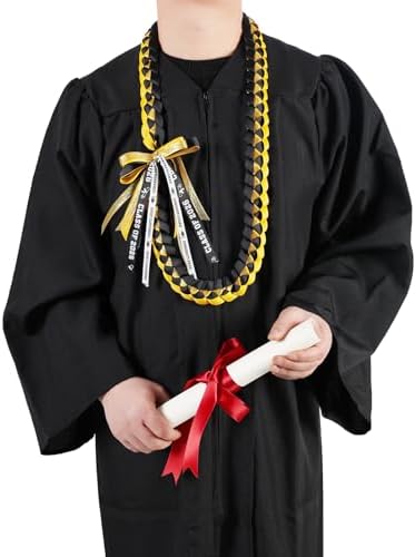 TFTAFAN Graduation Ribbon Lei Graduation Leis Necklace Class of 2026 Graduation Necklace Braided Necklace Graduation Gift Party Accessories for Women and Men - Image 2