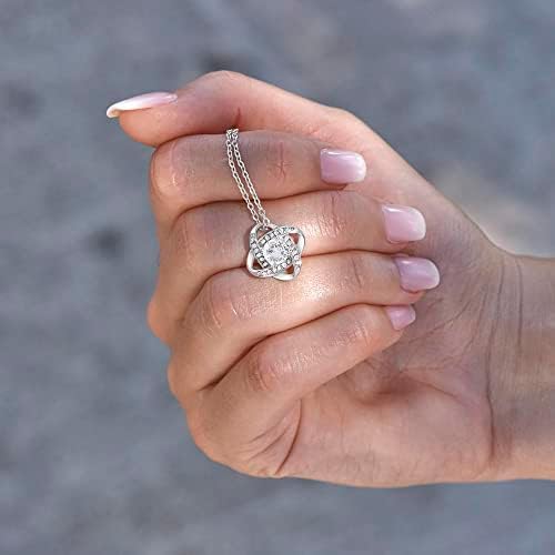 VIRAGIL 2023 Graduation Gifts for Her, Class of 2024 Love Knot Sterling Silver Pendant Necklace Senior College Graduation Jewelry Gifts for Girl Daughter - Image 5