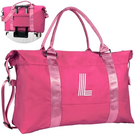 Tween Girls Trendy Stuff, Birthday Gift, Initial Travel Bag by Vogewood