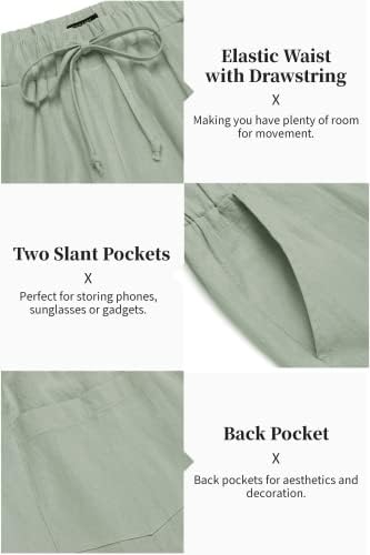 COOFANDY Men’s 2 Piece Cotton Linen Set Casual Beach Outfits Long Sleeve - Image 5