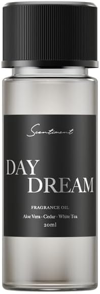 Scentiment Diffuser Oil - Day Dream | Inspired by Luxury Five Star Hotel Scents White Tea Scent | Aromatherapy Home Fragrance| Luxurious Scent with Notes of Aloe Vera, Cedar, White Tea (20ml)