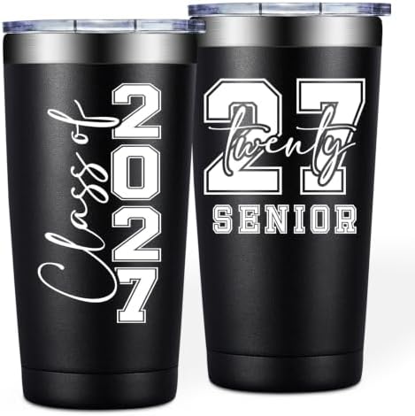 BIRGILT Class of 2027 Senior Night Gifts for Men, Senior Graduation Gifts for High School College Students - 20oz Tumbler by BIRGILT