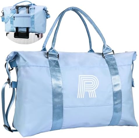 Initial Travel Duffel Bag,Sports Bag,Personalized Weekender Bags by Vogewood