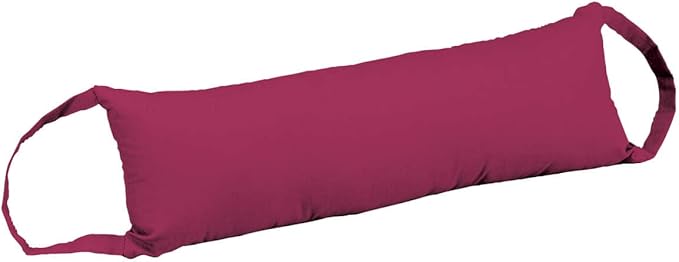 Rocking Chair Neck Rest Pillow by OakRidgeTM, Burgundy, 100% Cotton - Measures 5 1/2" x 18" x 2 1/2"