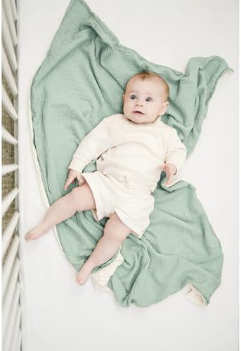 Konssy Soft Muslin Baby Blanket for Unisex Boys & Girls, 30 x 40 Inch - Image 4