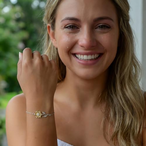 Love You This Much To The Graduate Sunflower Bracelet, Graduation Gift for Her, College Graduation, High School Graduation, Daughter Graduating - Image 2