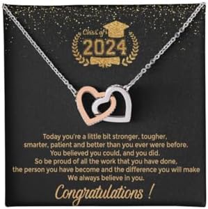 VIRAGIL 2023 Graduation Gifts for Her, Class of 2024 Love Knot Sterling Silver Pendant Necklace Senior College Graduation Jewelry Gifts for Girl Daughter by VIRAGIL