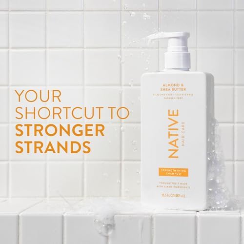 Native Shampoo and Conditioner Contain Naturally Derived Ingredients| All Hair Type Color & Treated, Fine to Dry Damaged, Sulfate & Dye Free - Almond & Shea Butter, 16.5 fl oz each (2 pack) - Image 2