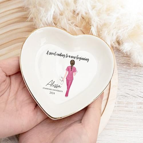 Sweetee Personalized Jewelry dish graduation gifts for her 2025, nurse graduation gifts for women,college graduation gifts for her - Image 6