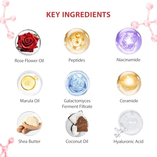 Gifts for Women, 32 Pcs Rose Hydrating Face Skin Care Gifts Set, Spa Basket - Image 6