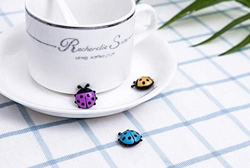 Ladybug Refrigerator Magnets Kitchen Magnets Office Magnets for Whiteboard, Dry Erase Board, Cute and Colorful Insect Design (12pcs per Set)