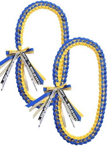 TFTAFAN Graduation Ribbon Lei Graduation Leis Necklace Class of 2026 Graduation Necklace Braided Necklace Graduation Gift Party Accessories for Women and Men by Unknown