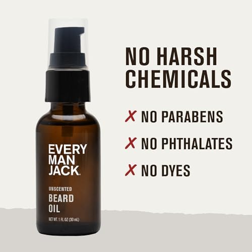 Every Man Jack Hydrating Beard Oil for Men, Unscented, 1oz (2pk) - Image 6