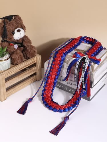 TFTAFAN Graduation Leis and Graduation Honor Cords Class of 2026 Graduation Ribbon Lei Graduation Necklace Braided Necklaces gift for Student Gifts Party Supplies - Image 4